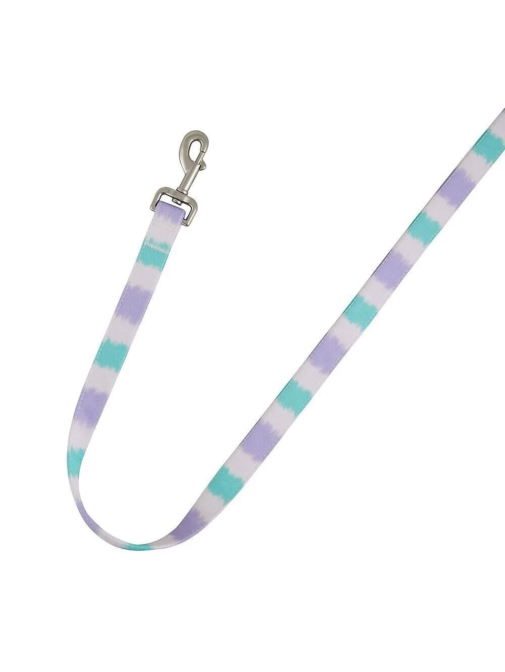 NWT Top Paw 4’ Short Canvas Tie Dye Purple Teal Unisex Puppy Dog Leash D-Ring